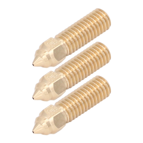 3st 3D-skrivarmunstyckessats Extruder Mässingsmunstycken Högflöde Hög temperaturbeständig för Creality K1 1,75 Dia 0,6mm Hål