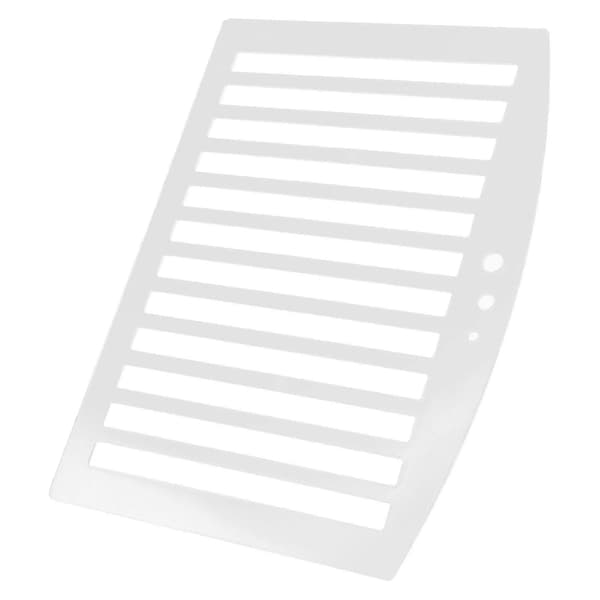 Præcisionslinealer, bygget til skolematerialer White 27.00X20.30X0.30CM