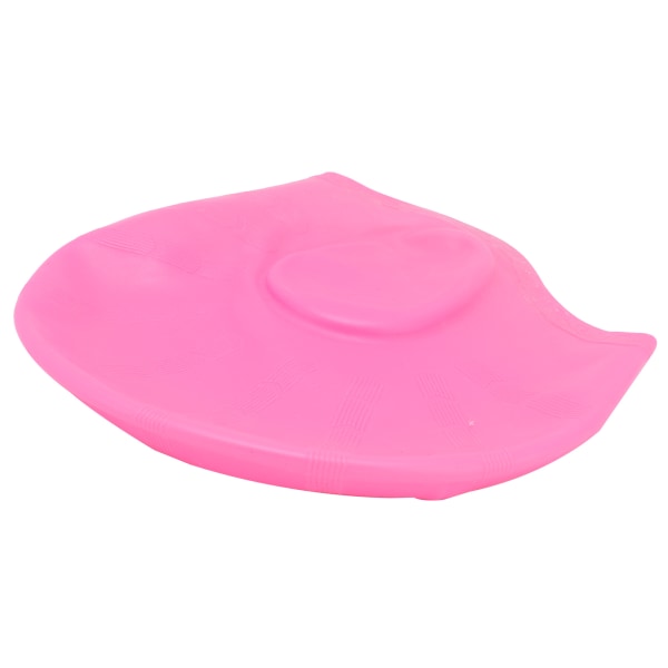 Silikonbadehjelm ørebeskyttelse Tredimensjonal ergonomisk vanntett badehette Rosa