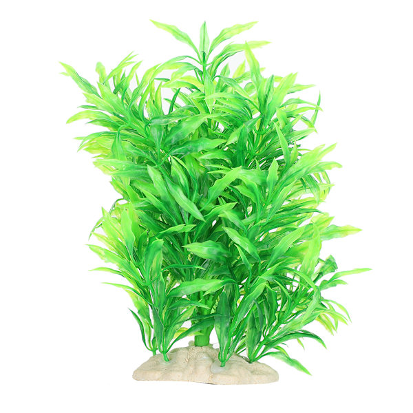 Simulering vattengräs akvarium sköldpadda tank landskap konstgjord akvarium bambu blad Litet träd konstgjord dekoration Litet träd med bambu blad