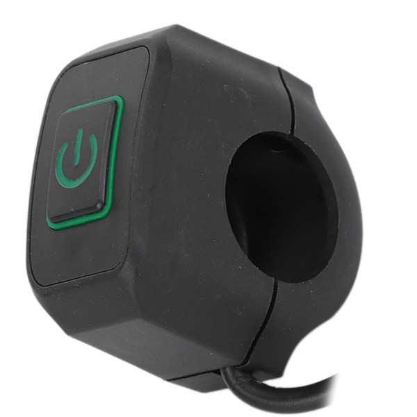 22mm Motorcykelstyre Switch Control Button Vattentät Universal för Strålkastargrön