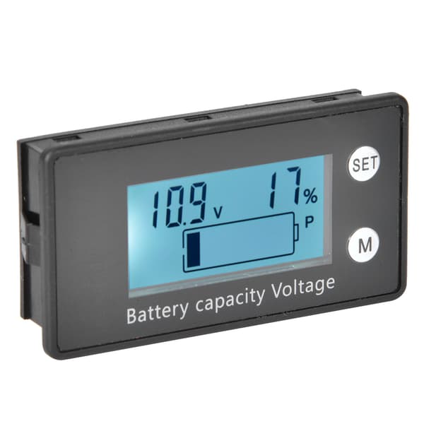 【NX】LCD Digital Voltmeter Medium Bärbar Batterispänningsutrustning Industriellt Verktyg DC 10-100V(10-100V) Vit