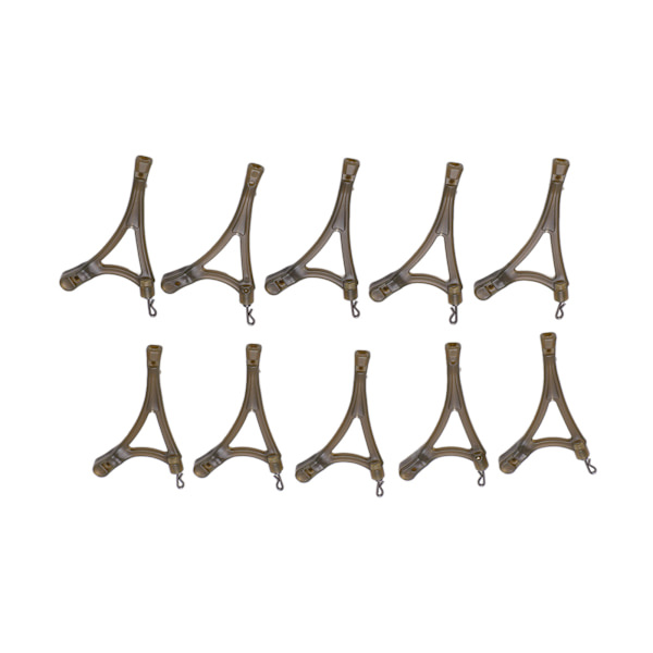 10 STK R-typ Anti-tangle System Sidoböjningar Swivel med QC Ring Swivel för Carp Feeder Cage