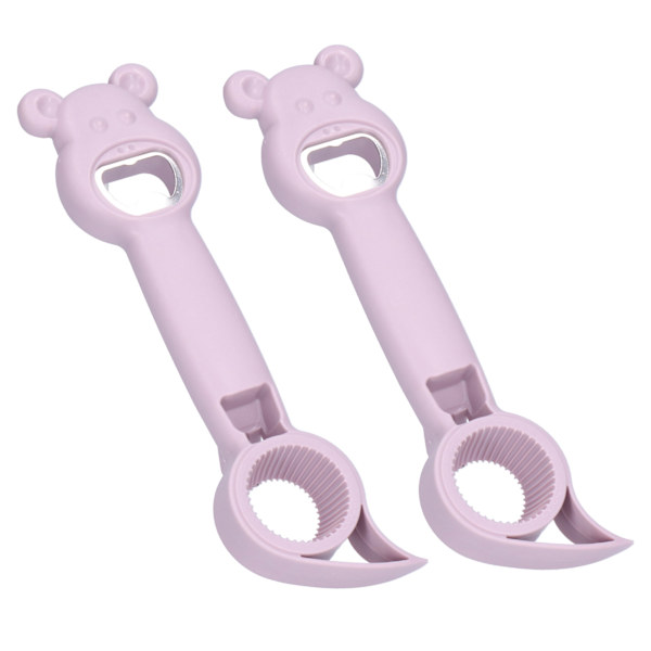 2st 4-i-1 burköppnare Universal Portable Manual Dryckesflasköppnare Lila