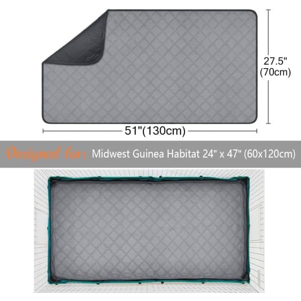 Burmatte marsvin 60x120 cm 2-pakning GINISWEETY