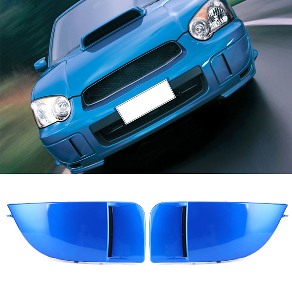 Par främre dimljus inramning lampskydd Passar för Subaru Impreza STI WRX 04-05Blue