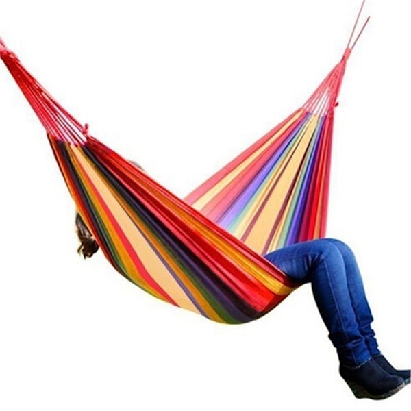 Kannettava Puutarha Canvas-Ripustusvuode Camping-Uni Swing Bed Riippuva Veranda Piha Sisä-Ulko Ripustusvuode