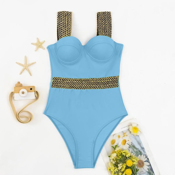 Gold Glamour One-Piece Bikini - Farge 136 S