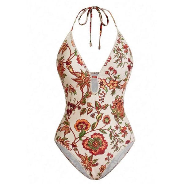 Tankini-sæt til kvinder med V-hals, delt design, lange kvaster, stilfuld badedragtskørt til afslapning ved poolen, sæt 2 M Suit 2 M