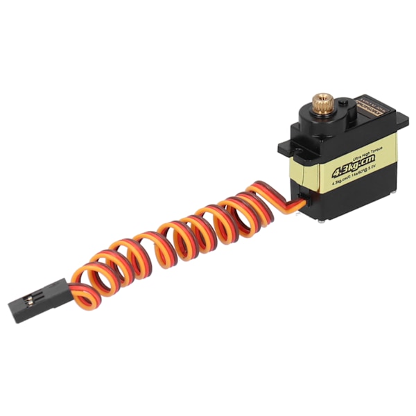 KM0940 Suuri vääntömomentti 4,3 kg Metal Gear Mini Iron Core DC Servo RC-helikopterille/kiinteäsiipisille