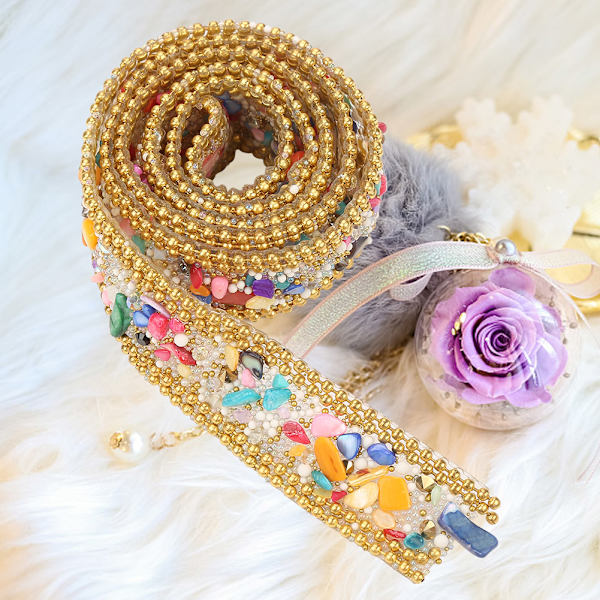 100*2 cm Rhinestone Ribbon Sparkle Small Diamond Wrap Roll Decoration (#03)
