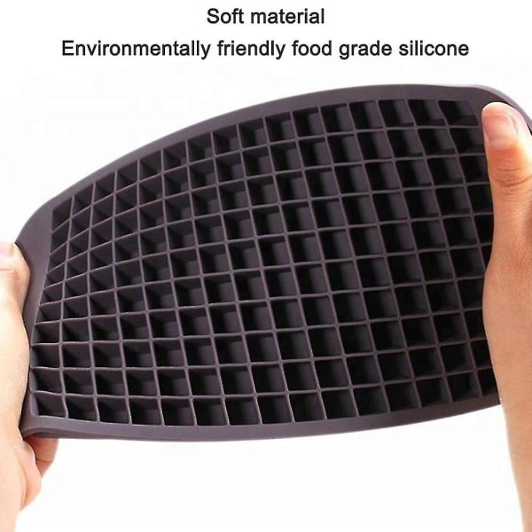 Silikoniset minijääpalatarjottimet, 160 pientä molds , helppo irrottaa Black 1 pcs