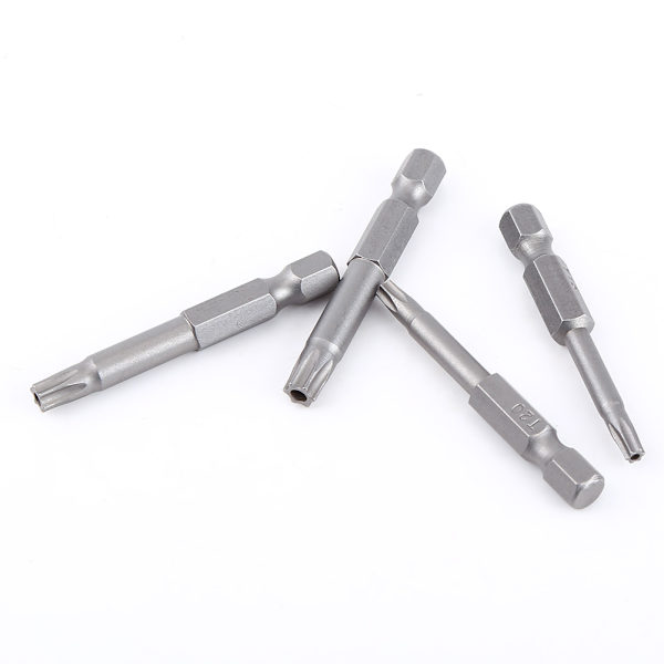 12 kpl 1/4 tuuman varsi 50 mm S2 teräs magneettiset tähtipää ruuvimeisseli Bittisetti T5-T40