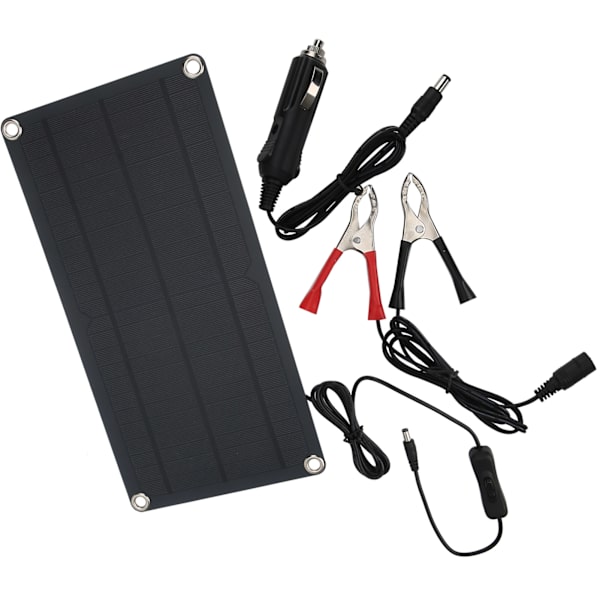 10W Monokristallinen piikennoken aurinkopaneeli akkulaturi 12V akun lataamiseen XXM360-180DC