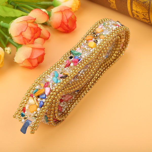 100*2 cm Rhinestone Ribbon Sparkle Small Diamond Wrap Roll Decoration (#03)