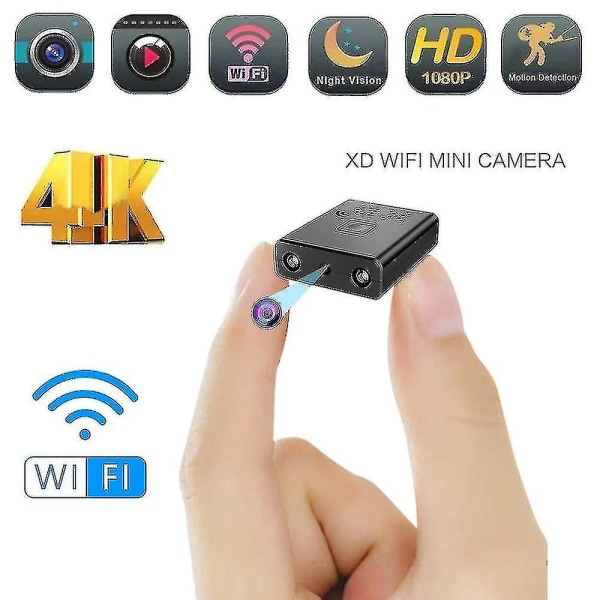 Säkerhetskamera Micro Secret Cam Full Hd 1080p Rörelsedetektering Video Röstinspelning 64g