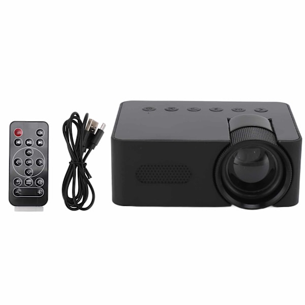 Minibærbare Projektor Multifunktionel HD 1080P Øjenbeskyttelse Hjemmekino Projektor til Udendørsbrug