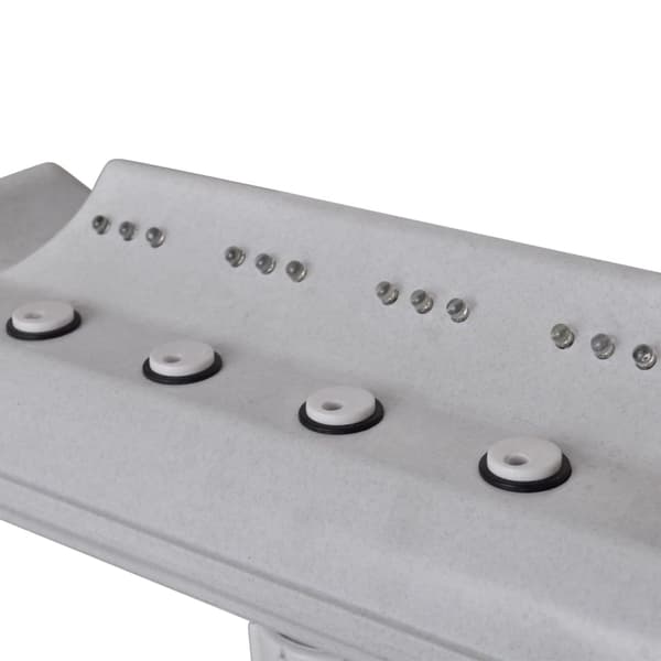 vidaXL Pooltilbehør Vandfald LED-belysning Vit white