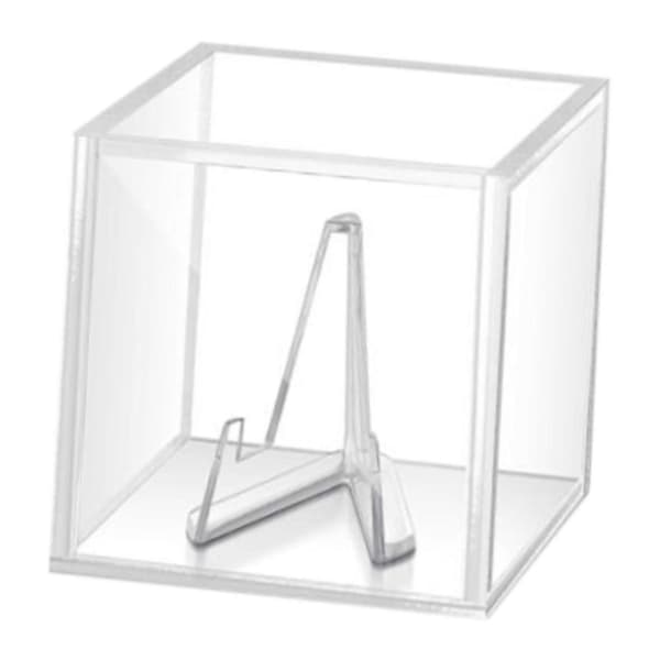 [NX] Gitarrplektrum Display Box Plektrumfodral med Stativ Klar Hållare Gitarrplektrum Box Kompatibel med Gitarrister Elbas Ukulele Kärlek transparent base