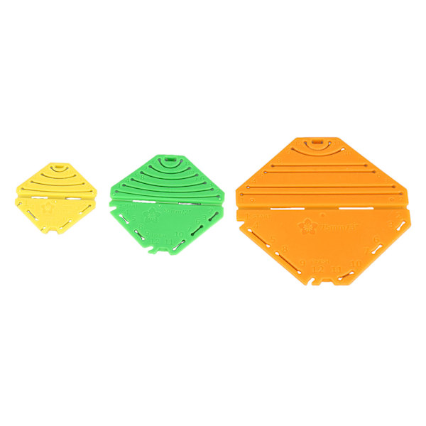 3 st Flower Maker Set DIY Rhombus Flower snabbt enkelt Harts Kanzashi Flower Maker tallrikar för barn flickor