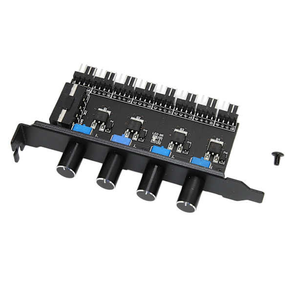 PC-fläktnav 4 knopp 8 kanaler 4PIN-gränssnitt 72W PCI-fäste Kylfläkthastighetskontroll för CPU-chassi HDD VGA PWM