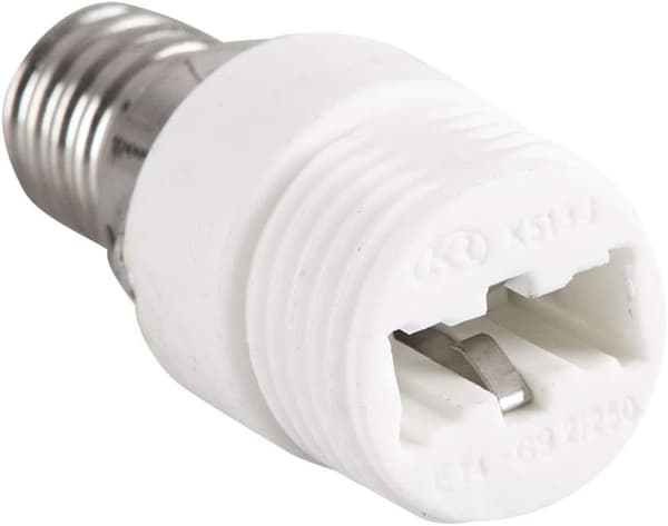 2-pak E14 til G9 Keramisk Fatningsadapter til LED, Halogen, CFL Lyskilder[NX]
