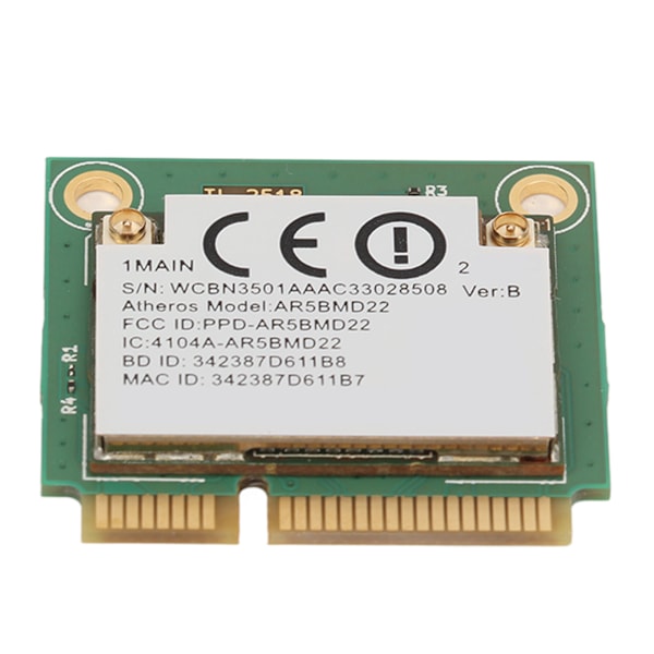 5G nätverkskort Mini PCIe 2.4GHz 5GHz 300Mbps BT 4.0 Plug and Play 5G trådlöst kort för Win 7 8 10 bärbar dator