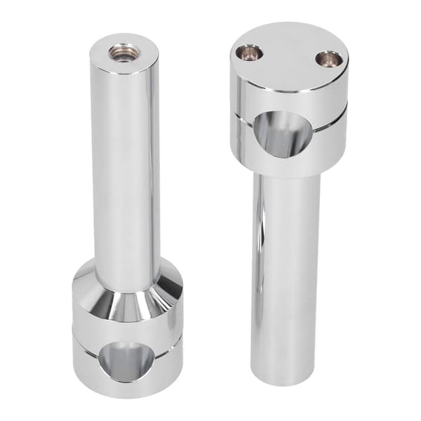 Runde styrefeste Clamp Risers Adapter Universal Kompatibel med 22 mm motorsykkelstang Diameter Krom