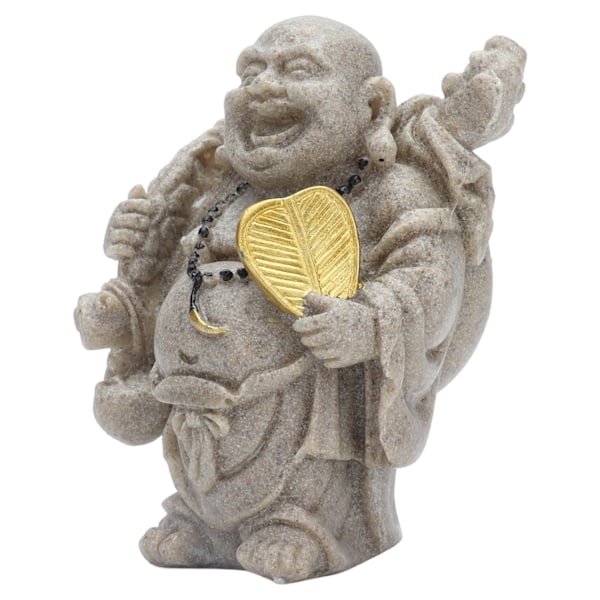 Buddha-statue Resin Mini 8 cm Maitreya Latter Buddha-figur for hjemmekontordekorasjon Presentkolleksjon