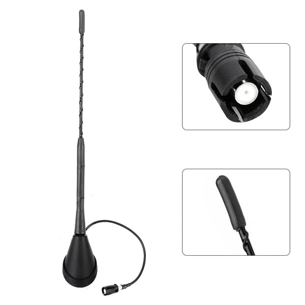 11 tommers bilradioantenne med base