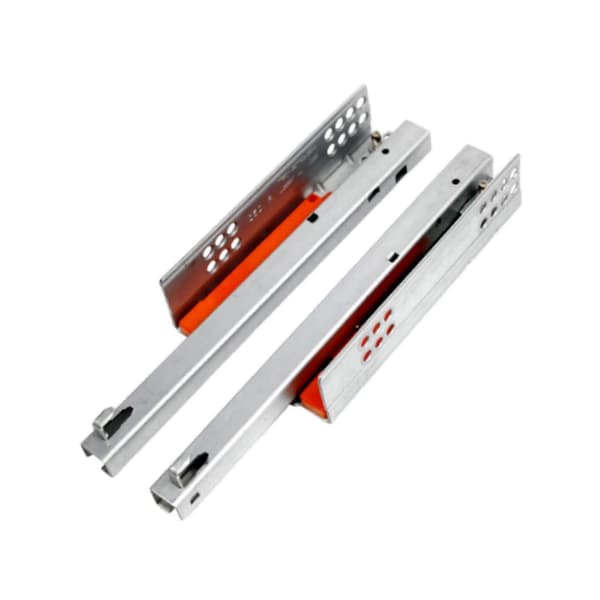 Soft-closing Undermount Drawer Slides Compatible with Cabinets - Metal Hardware with Minimalist Design Length 40cm