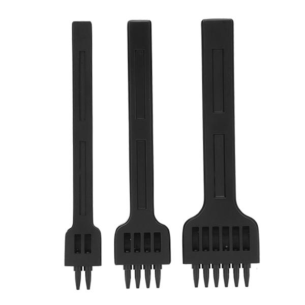 3 stk 2/4/6 piggmejsel Stål DIY Sy Läderhåndverk Håndholdt Slagverktøy 4 mm