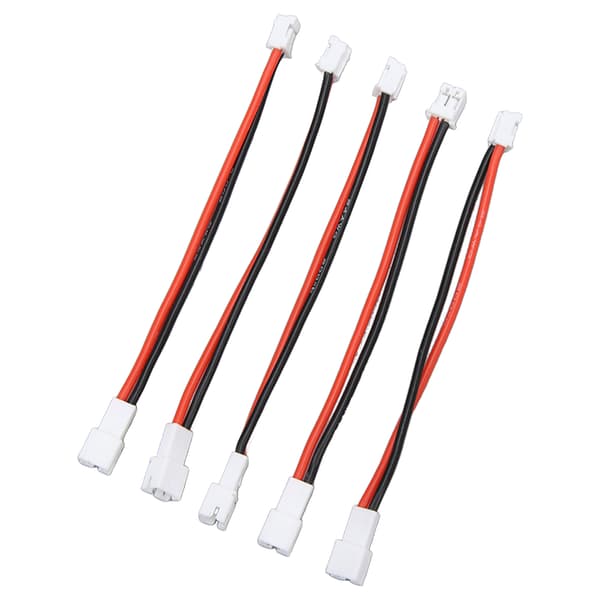 5 stk PH2.0 2P Han til PH2.0 2P Hun Kabel PH2.0 2P Batteri Adapterkabel til Axial SCX24 1/24 RC Crawler 3.6in