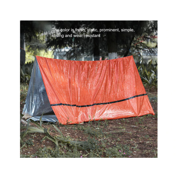 Bærbart camping termisk teppetelt for utendørs appelsin
