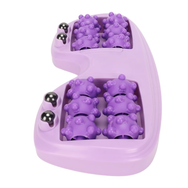 Dual Foot Massager Roller PP Magnetic Bead Främja blodcirkulationen Massageverktyg för hem lila