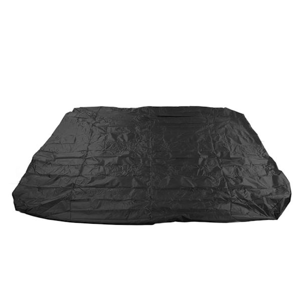Støvdæksel til udendørs badekar 190 Sølvbelagt Polyester Taft Vandafvisende Hot Spring Cover Quadrate Spa Bad Regnsikkert Dæksel 210x210x30cm Sort