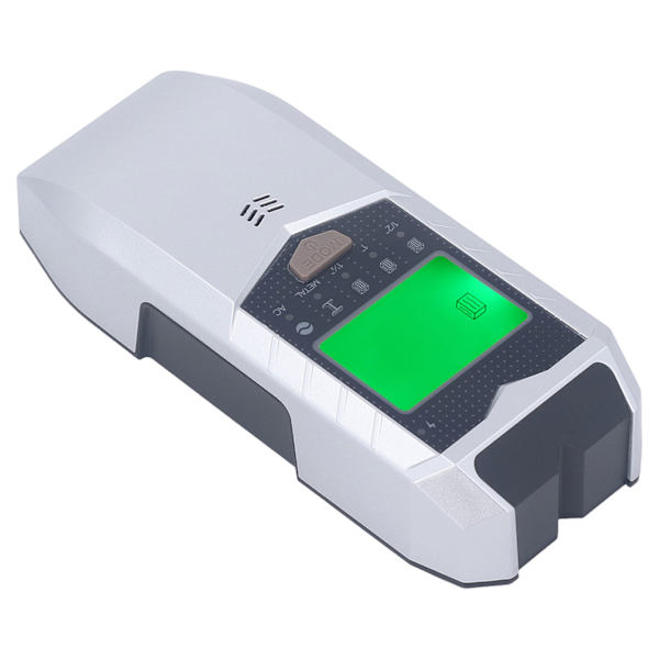 Stud Finder Vægscanner Sensor 5 Tilstande Håndholdt Detektor LED-Skærm til Træ AC-Ledning Midtpunkt Sølv