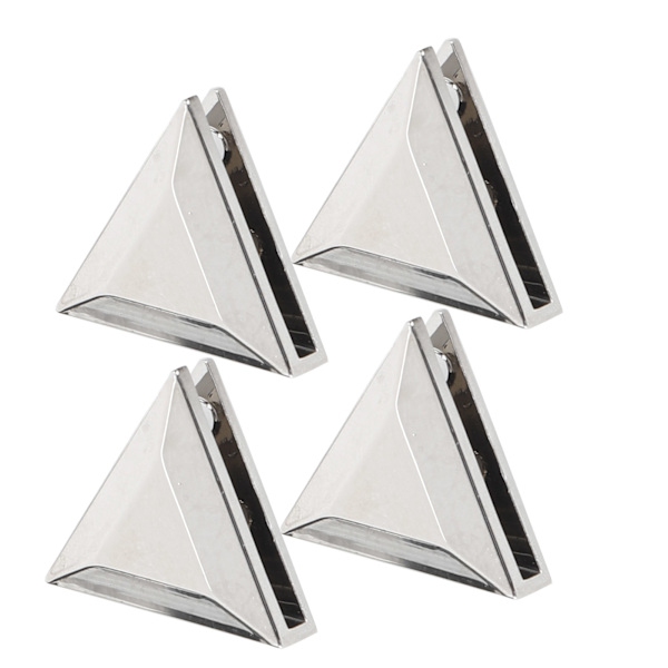 4 set metall triangelknappar gör-det-själv-jeans Bagageväska Dekorationsspänne TillbehörSilver B01-51-52062