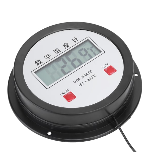 Digital termometer automatisk temperaturmätare med sond för akvarium