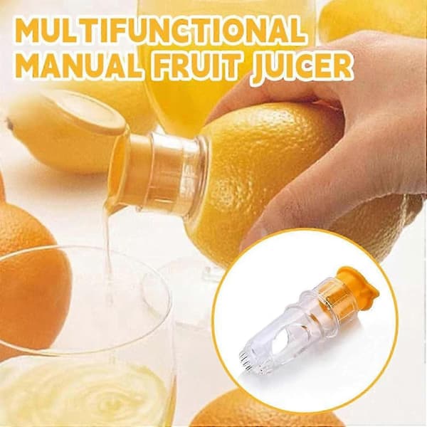 Mini citronpresser, skruelåg til citronjuicer, manuel citronpresser i plast, limepresser, pres lime til cocktails, drinks 3Pcs