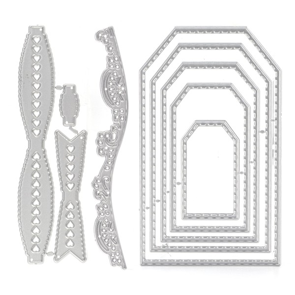 3 stk Die Cuts Kulstofstål Praktisk Bærbar Scrapbooking Udskæringsform til Dekoration