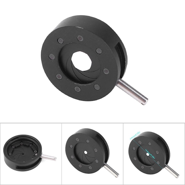 Microscope Iris Adapter Aperture Justerbar lins optiskt membran för MicroscopeSK8