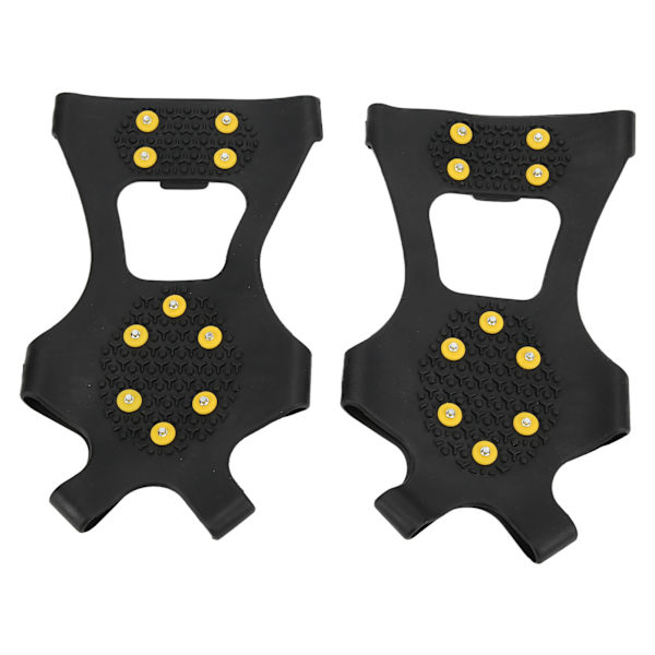 2 stk. 10 Tands Isbrodder Udendørs Sne Klatring Isbrodder Anti Slip Sko Pigge Isbrodder til Bjergbestigning Vandreture M (36‑41)