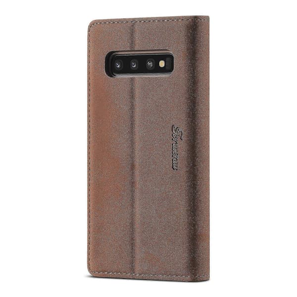 Læderetui til Samsung Galaxy S10+ Brown