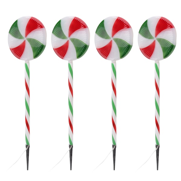 Sol-Lollipop Lys IP65 Vanntett 8 Moduser 1 for 4 Dekorativ LED-Julelys for Hage Gangsti Plass