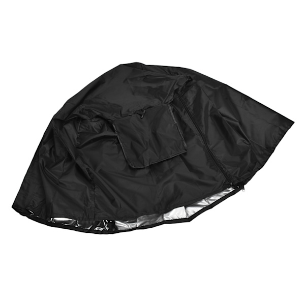 109x76x74cm Hundar Wire Crate Lock Vattentätt Dammtät Pet Bur Cover för inomhus utomhusskydd Svart