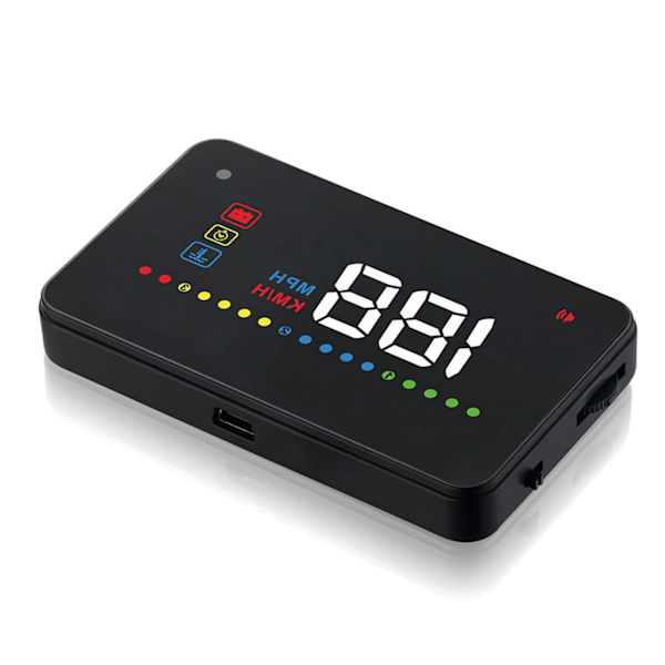 A200 HUD Universal 3,5-tommers bil Head Up Display Hastighetsmåler ODB2 frontruteprojeksjon