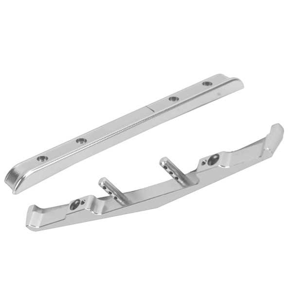 RC aluminiumlegering forreste bagkofanger til Axial SCX24 90081 1/24 RC bilopgraderingsdele Sølv