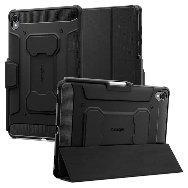 Spigen Samsung Galaxy Tab S11 Cover Robust Armor Pro Sort 390 Termoplastisk polyuretan (TPU)