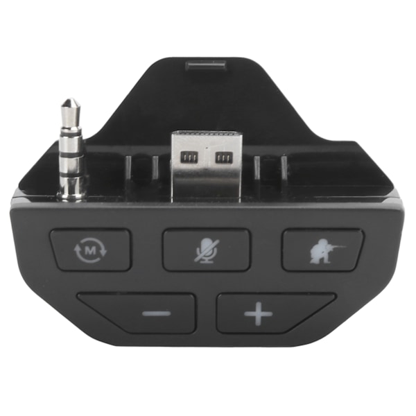 Hodetelefonadapter Kontroller Lydadapter Hodetelefonkonverterer for Xbox One Trådløs Gamepad Svart
